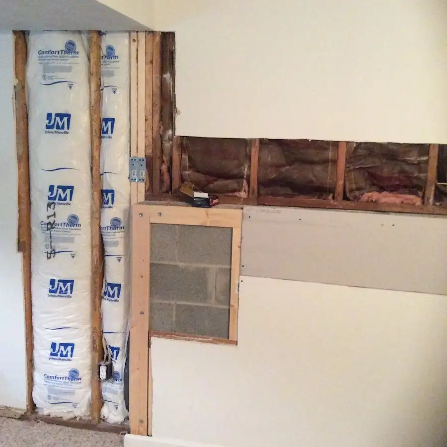Wall insulation replacement during Odor Removal & Deodorization in Haslet